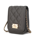 Charcoal Gray Solid MKF Collection Gemma Crossbody Bag by Mia K