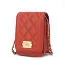 Orange Solid MKF Collection Gemma Crossbody Bag by Mia K