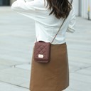 Orange Solid MKF Collection Gemma Crossbody Bag by Mia K