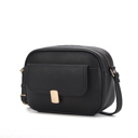 Black Solid MKF Collection Michaela Vegan Leather Women’s Shoulder Bag by Mia K