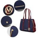 Cognac Brown Solid MKF Collection Amy Women's Tote Bag By Mia K.