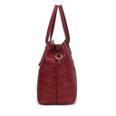 Denim Blue •	Crocodile-embossed vegan leather  MKF Collection Aurelia Tote Bag by Mia K.