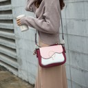 Charcoal White Color Block MKF Collection Fantasia Solid Crossbody Bag by Mia K.