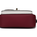 Charcoal White Color Block MKF Collection Fantasia Solid Crossbody Bag by Mia K.