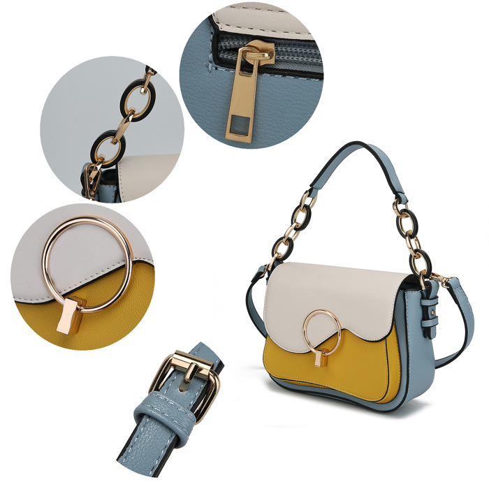 MKF Collection Fantasia Solid Crossbody Bag by Mia K.
