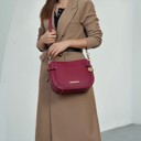 Yellow Solid MKF Collection Raelynn Vegan Leather Shoulder Bag by Mia K.