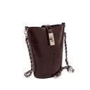 Coffee Brown MKF Collection Evelina Mini Bucket Bag
