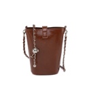 Cognac Brown Brown MKF Collection Evelina Mini Bucket Bag
