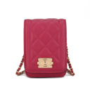 Fuchsia Solid MKF Collection Gemma Crossbody Bag by Mia K