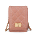 Mauve Solid MKF Collection Gemma Crossbody Bag by Mia K