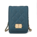 Teal Solid MKF Collection Gemma Crossbody Bag by Mia K