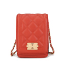 Orange Solid MKF Collection Gemma Crossbody Bag by Mia K