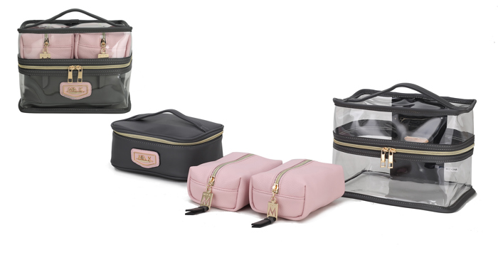 MKF Collection Emma Cosmetic Case and Set by Mia K.