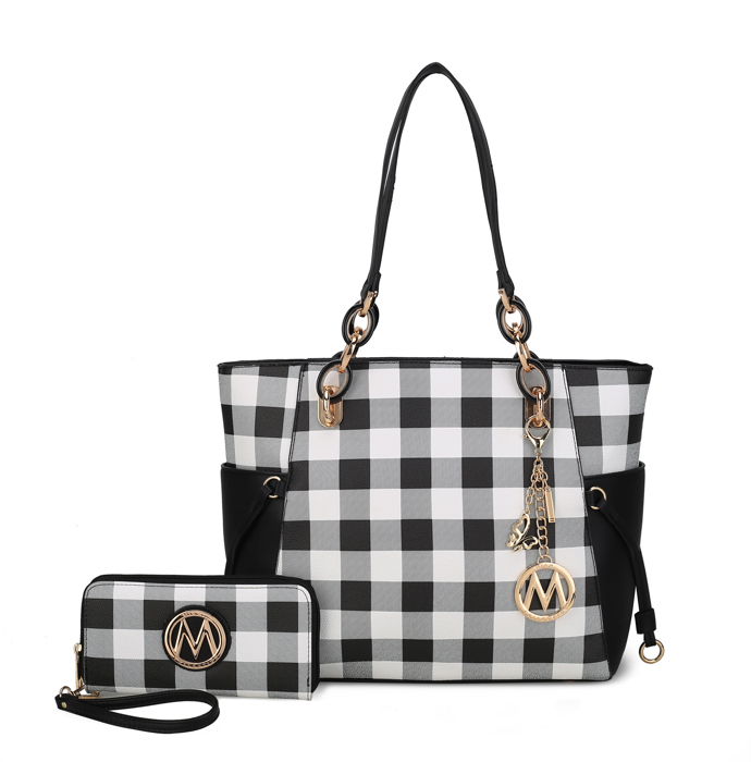 MKF Collection Yale Tote Bag with Wallet Set by Mia K.