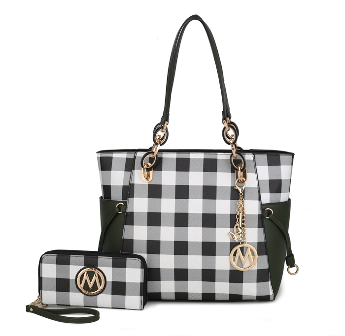 MKF Collection Yale Tote Bag with Wallet Set by Mia K.