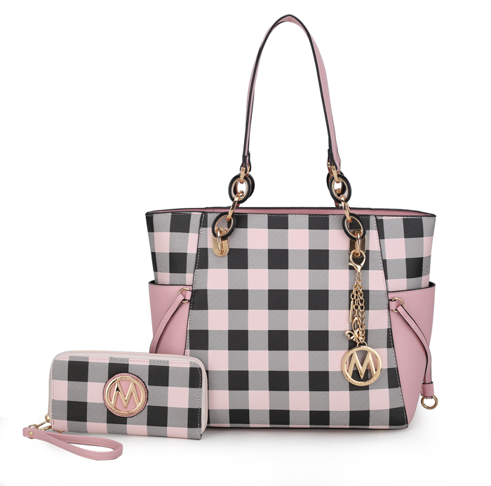 MKF Collection Yale Tote Bag with Wallet Set by Mia K.