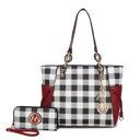  MKF Collection Yale Tote Bag with Wallet Set by Mia K.
