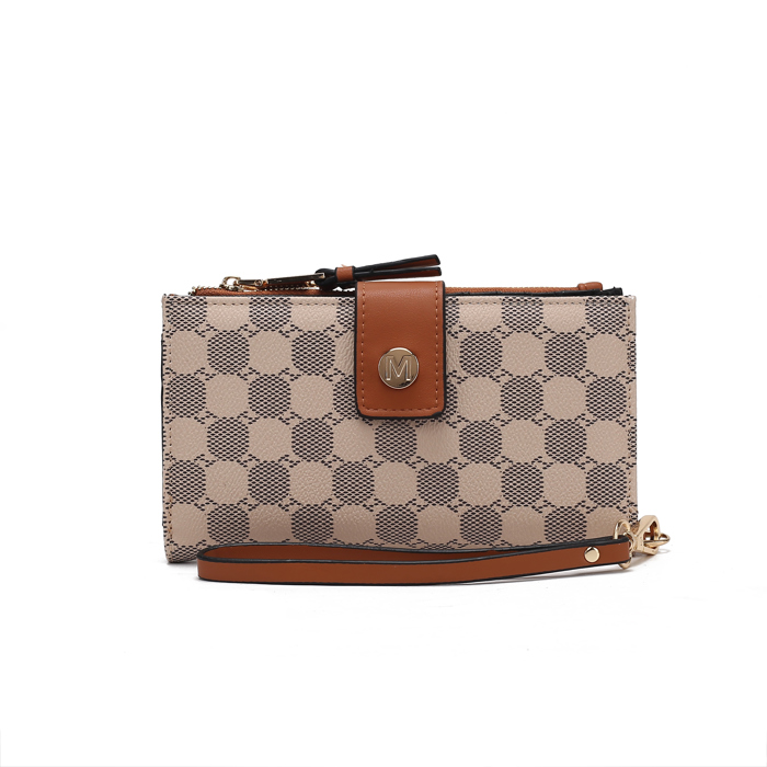 MKF Collection Solene Monogram Wristlet by Mia K.