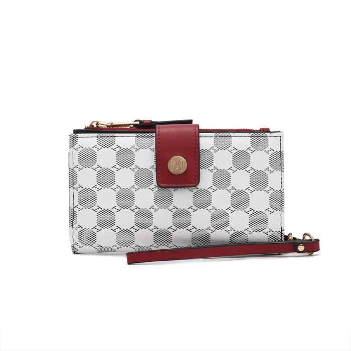 MKF Collection Solene Monogram Wristlet by Mia K.