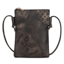 Black Solid MKF Collection Willow Crossbody bag by Mia K.