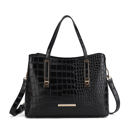 Black •	Crocodile-embossed vegan leather  MKF Collection Aurelia Tote Bag by Mia K.
