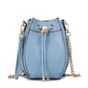 Light Blue faux crocodile pattern MKF Collection Cassidy Hobo Bucket Bag by Mia K.