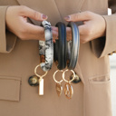  MKF Collection Jasmine Bangle Bracelet Keyring Set by Mia K.