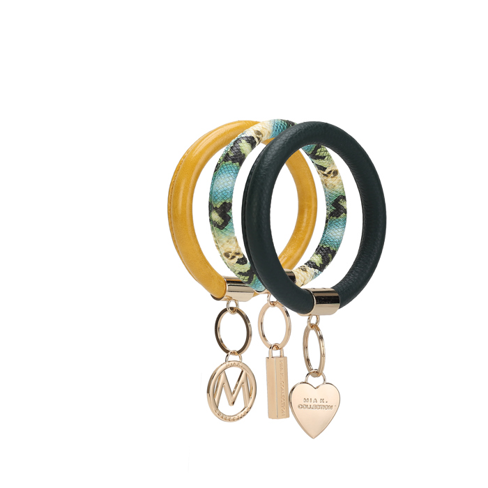 MKF Collection Jasmine Bangle Bracelet Keyring Set by Mia K.