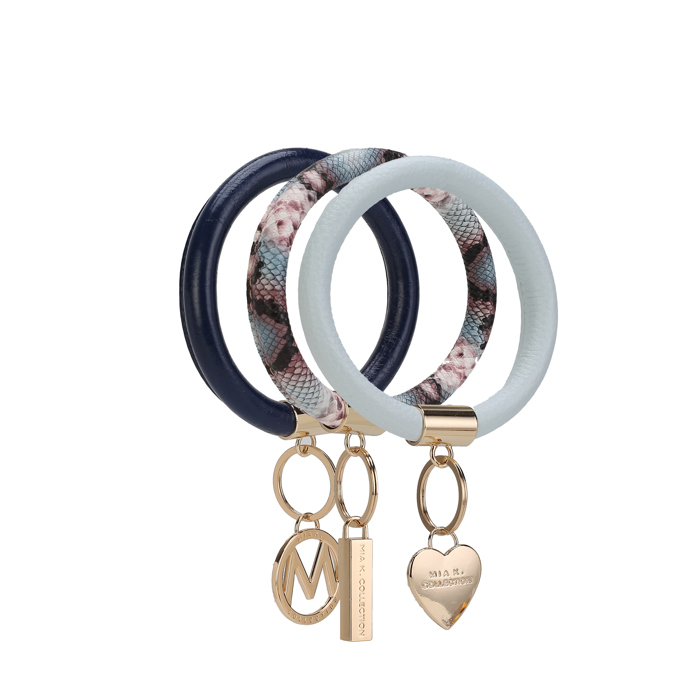 MKF Collection Jasmine Bangle Bracelet Keyring Set by Mia K.