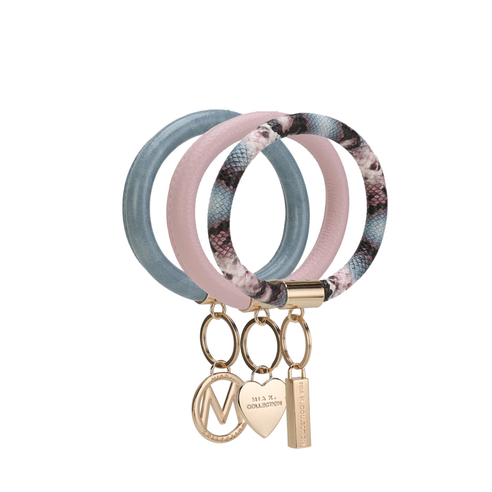 MKF Collection Jasmine Bangle Bracelet Keyring Set by Mia K.