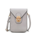 Light Gray Saffiano Gray MKF Collection Havana II Phone Crossbody Bag by Mia K.