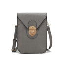 Pewter Saffiano Silver MKF Collection Havana II Phone Crossbody Bag by Mia K.
