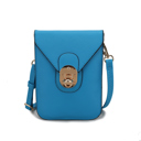 Turquoise Saffiano Blue MKF Collection Havana II Phone Crossbody Bag by Mia K.