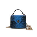 Blue Blue MKF Collection Luxe Croc Embossed Mini Satchel by Mia K.