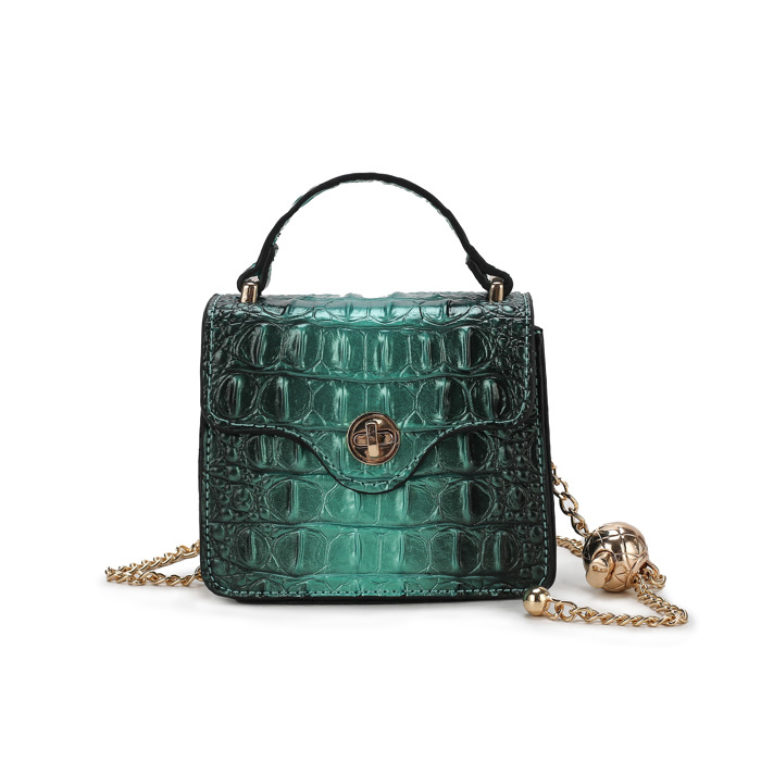 MKF Collection Luxe Croc Embossed Mini Satchel by Mia K.