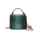 Green Green MKF Collection Luxe Croc Embossed Mini Satchel by Mia K.
