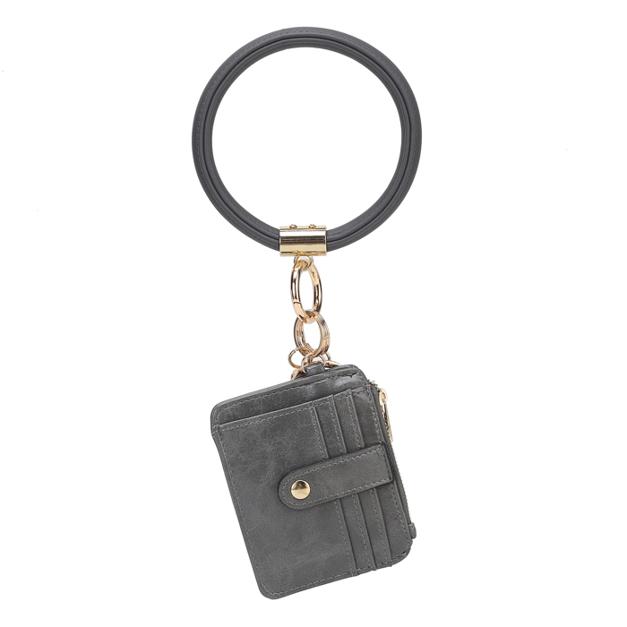 MKF Collection Jordyn Bracelet Keychain with a Credit Card Holder by Mia K.