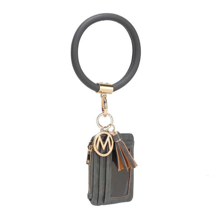 MKF Collection Jordyn Bracelet Keychain with a Credit Card Holder by Mia K.