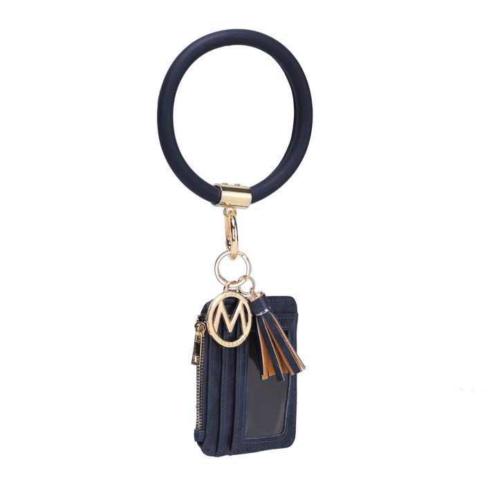 MKF Collection Jordyn Bracelet Keychain with a Credit Card Holder by Mia K.