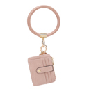 Pink Pink MKF Collection Jordyn Bracelet Keychain with a Credit Card Holder by Mia K.