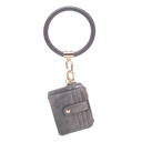 Pewter Silver MKF Collection Jordyn Bracelet Keychain with a Credit Card Holder by Mia K.