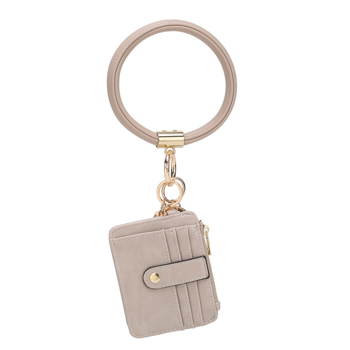 MKF Collection Jordyn Bracelet Keychain with a Credit Card Holder by Mia K.