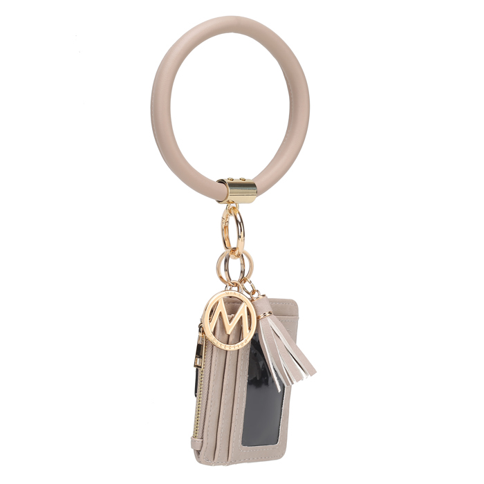 MKF Collection Jordyn Bracelet Keychain with a Credit Card Holder by Mia K.