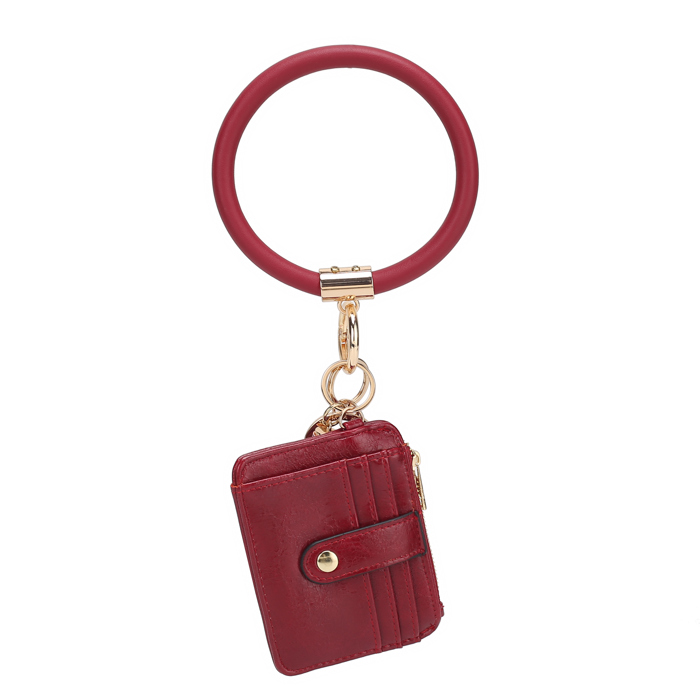 MKF Collection Jordyn Bracelet Keychain with a Credit Card Holder by Mia K.