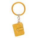 Yellow Yellow MKF Collection Jordyn Bracelet Keychain with a Credit Card Holder by Mia K.