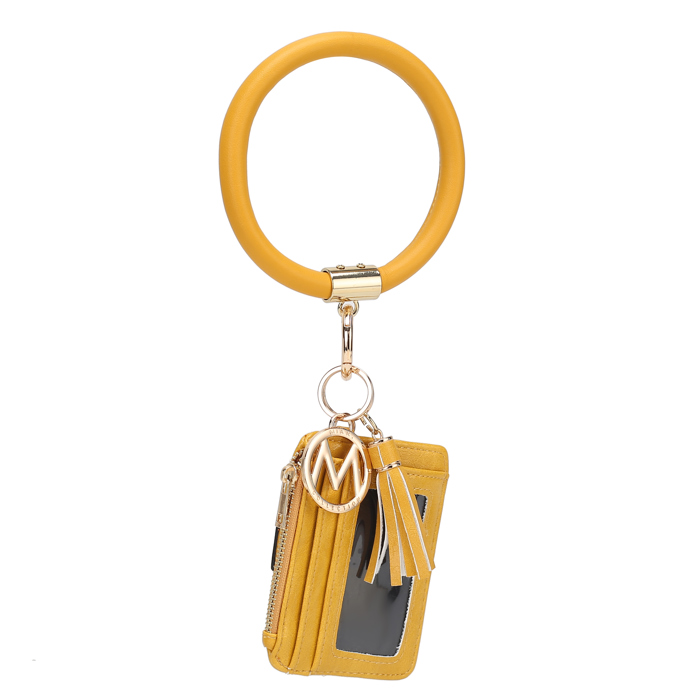 MKF Collection Jordyn Bracelet Keychain with a Credit Card Holder by Mia K.