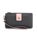 Charcoal Pink Solid MKF Collection Olympe Wristlet Wallet by Mia K.