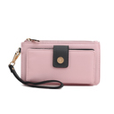 Pink Charcoal Solid MKF Collection Olympe Wristlet Wallet by Mia K.