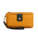 Yellow Olive Solid MKF Collection Olympe Wristlet Wallet by Mia K.