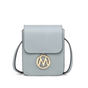 Denim Blue Solid MKF Collection Skylar Vegan Leather Women’s Crossbody Bag by Mia K